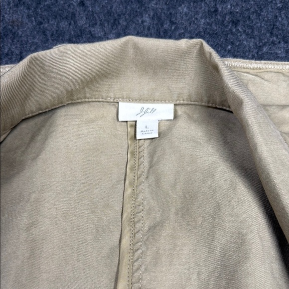 J. Jill Tan Blazer with Notched Lapel and Billowy Sleeves - Picture 2 of 6